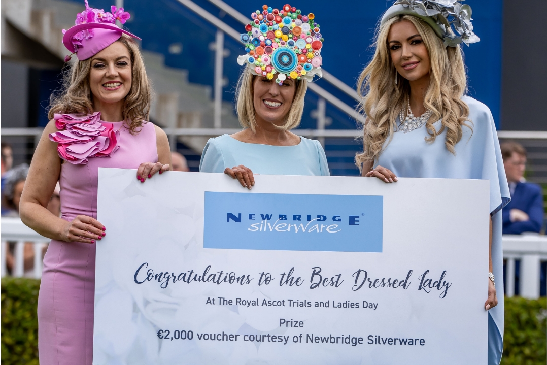 Aine Purcell Wins Best Dressed Lady Competition at Naas Racecourse -Royal Ascot Trials and Ladies Day, Sponsored by Newbridge Silverware
