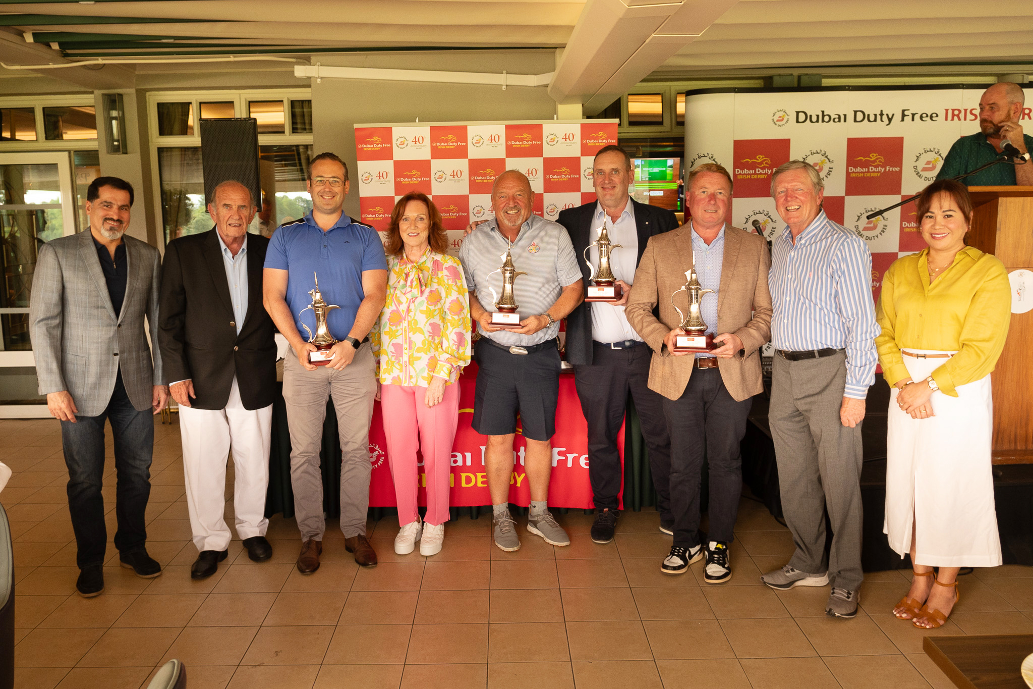 Winners toast success in Dubai Duty Free Irish Derby Golf Classic