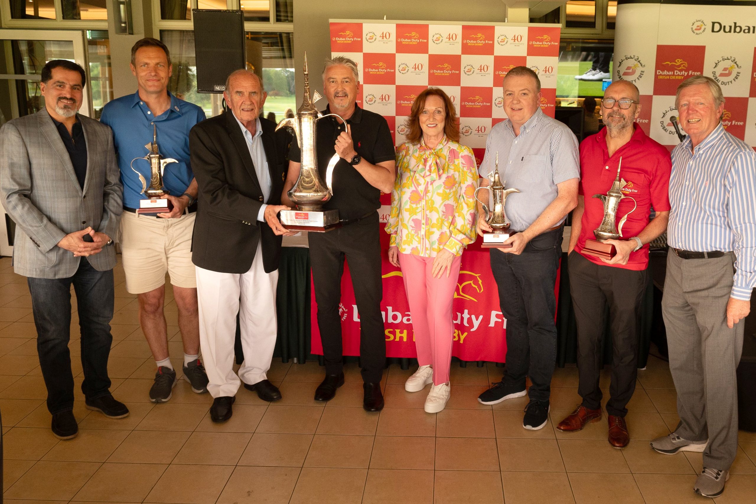 Winners toast success in Dubai Duty Free Irish Derby Golf Classic